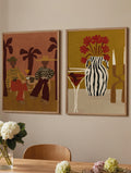 Set Of 2 - Set Nashboys 2 Prints + Light Wood lijsten