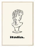 Italia Black Poster