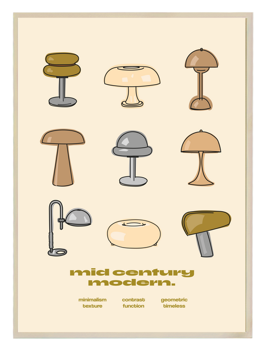 MID MODERN OLIVE Poster