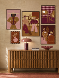 Set Of 5 - Sundown Set 5 Prints + Dark Wood Lijsten