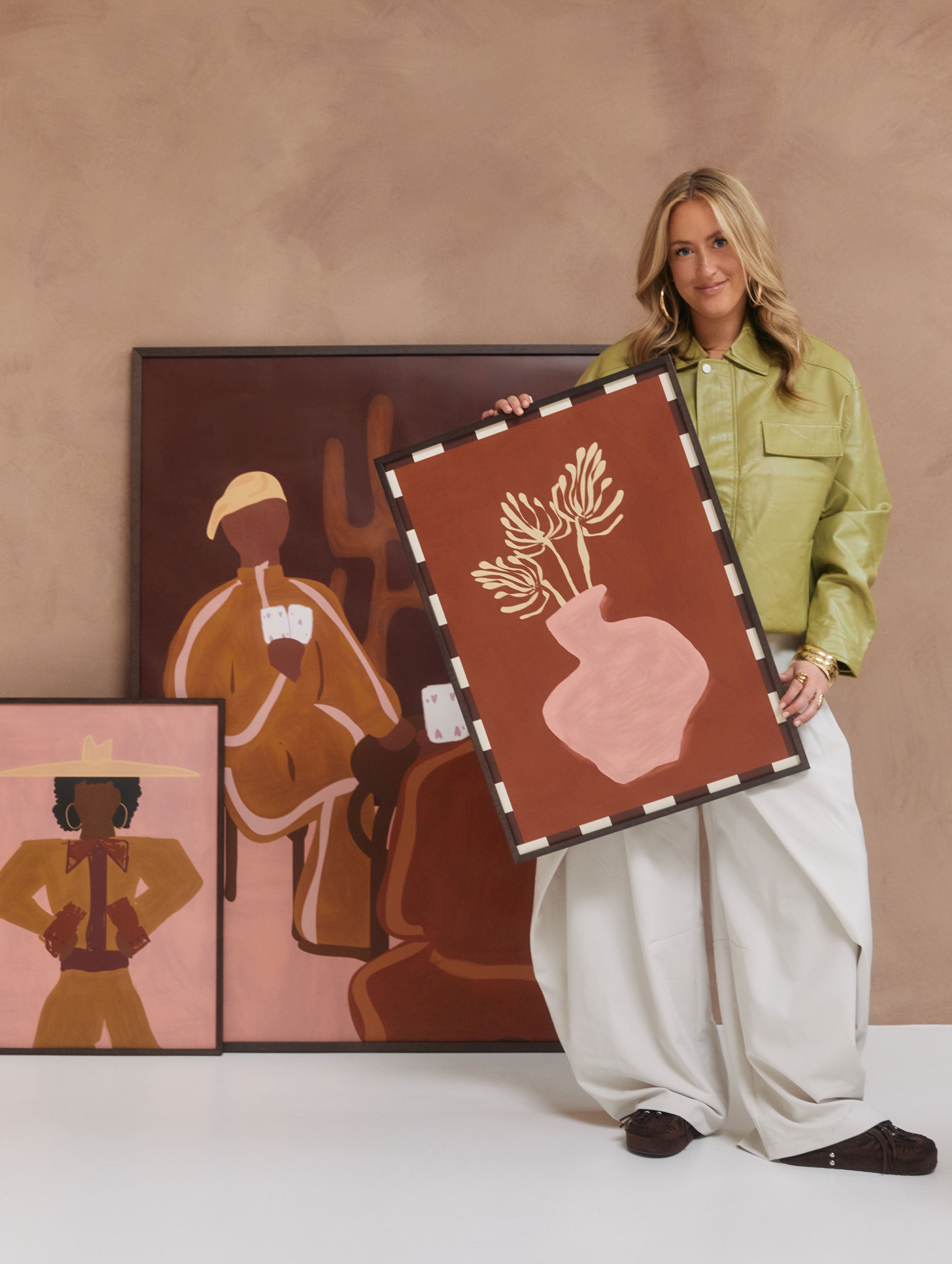 Luna Burnt Orange Poster