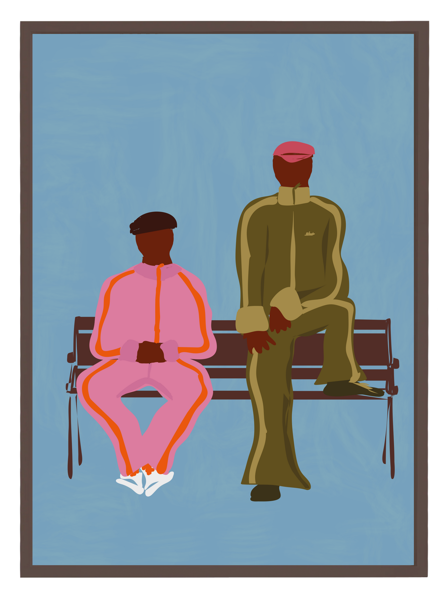 Sidewalk Poster Blue