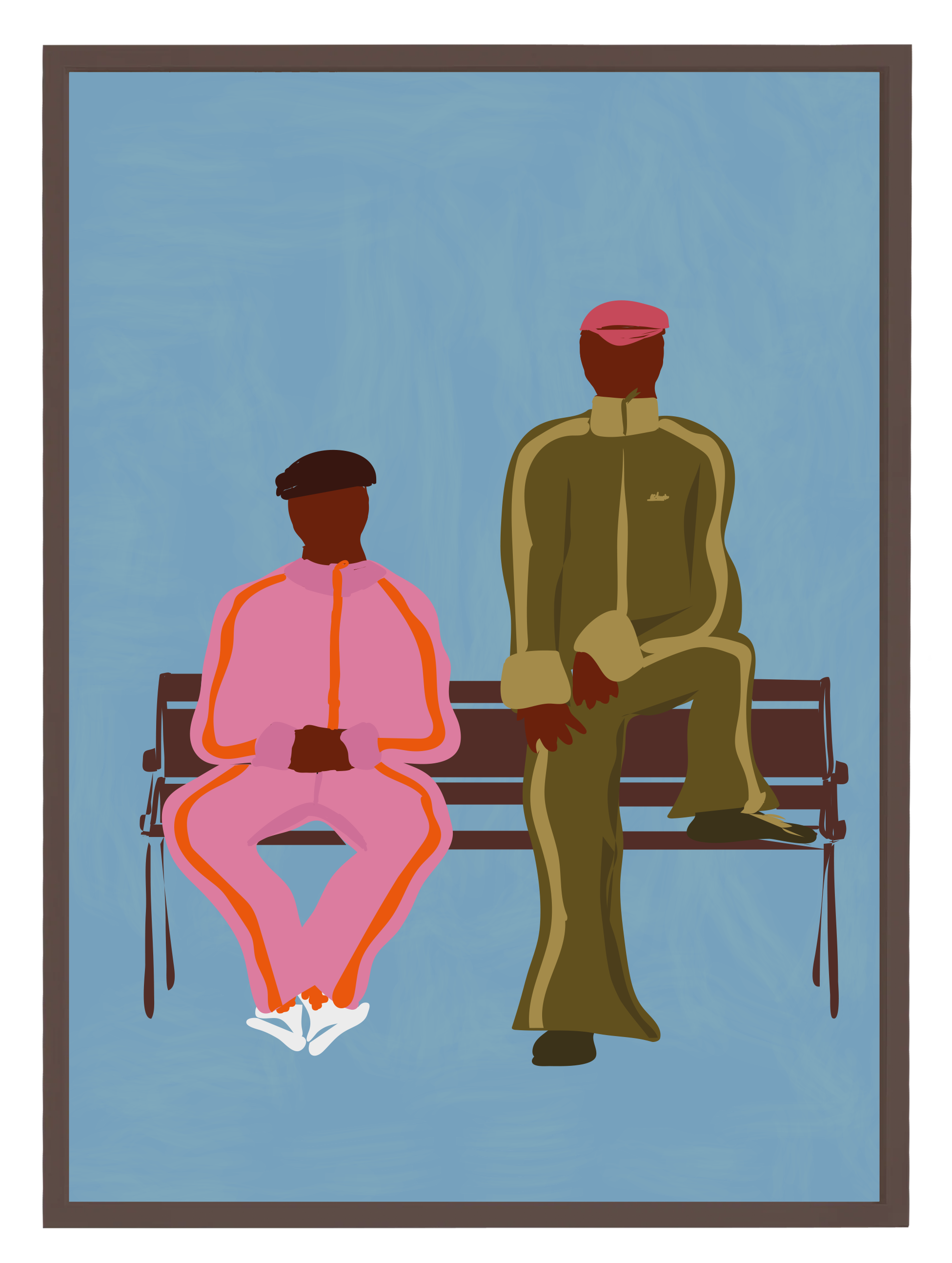 Sidewalk Poster Blue