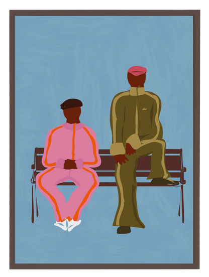 Sidewalk Poster Blue