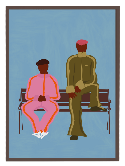 Sidewalk Poster Blue