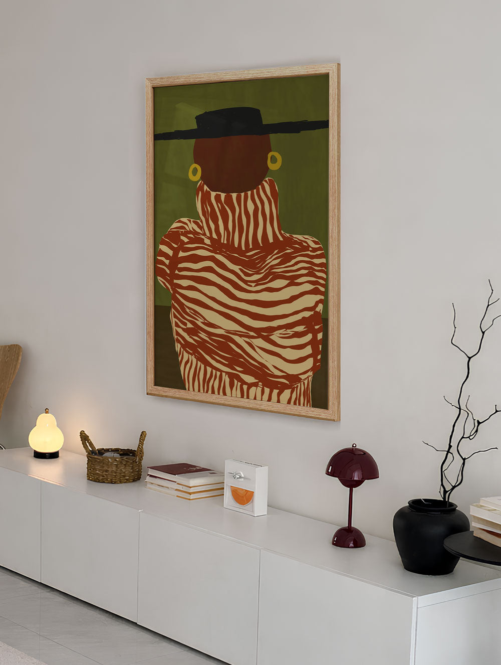 Orange Stripes Poster