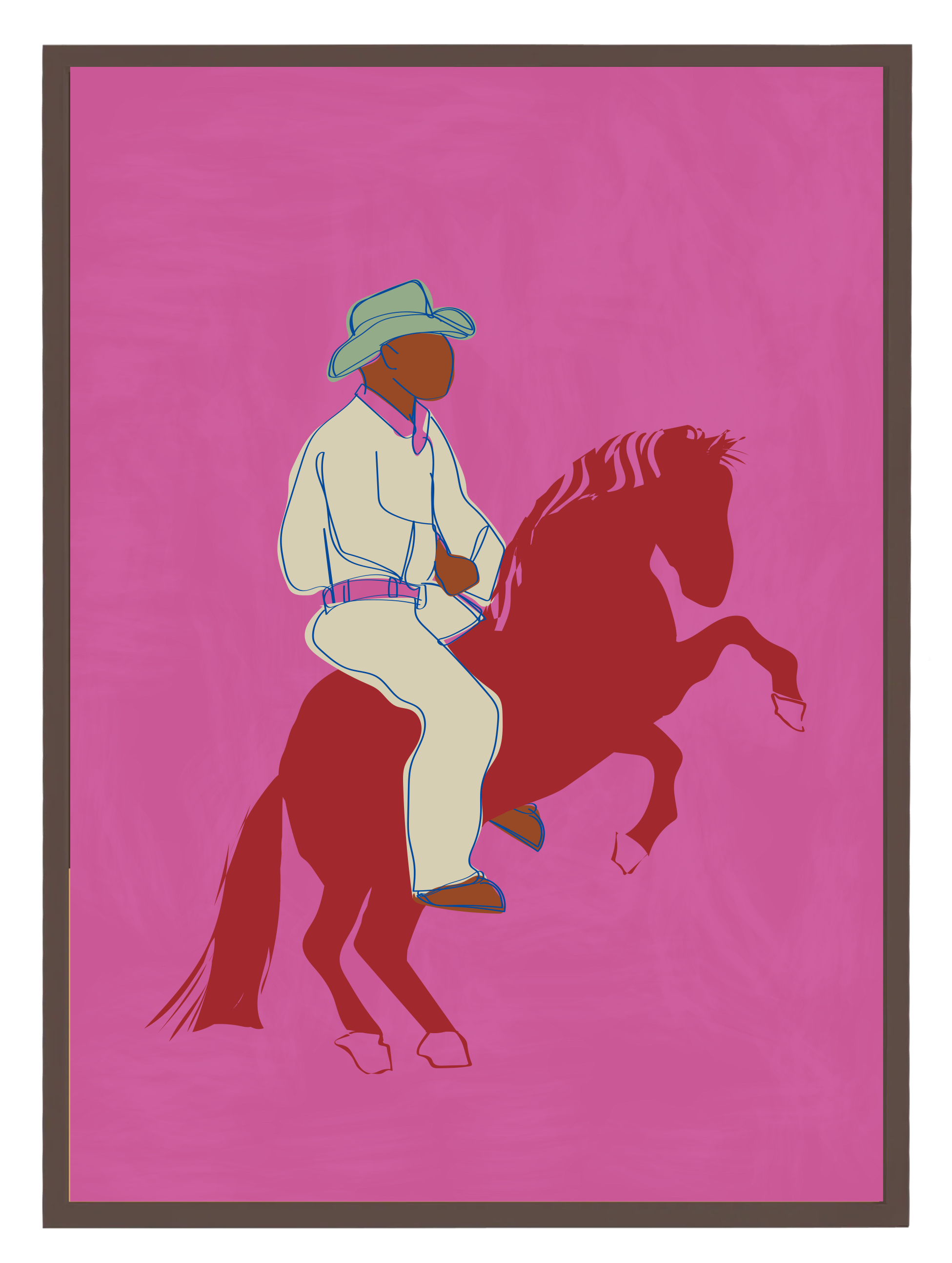 Pink Cowboy Poster