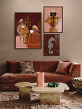 Set Of 3 - Rodeo Set 3 Prints + Dark Wood lijsten