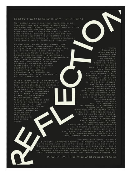 REFLECTION BLACK Poster