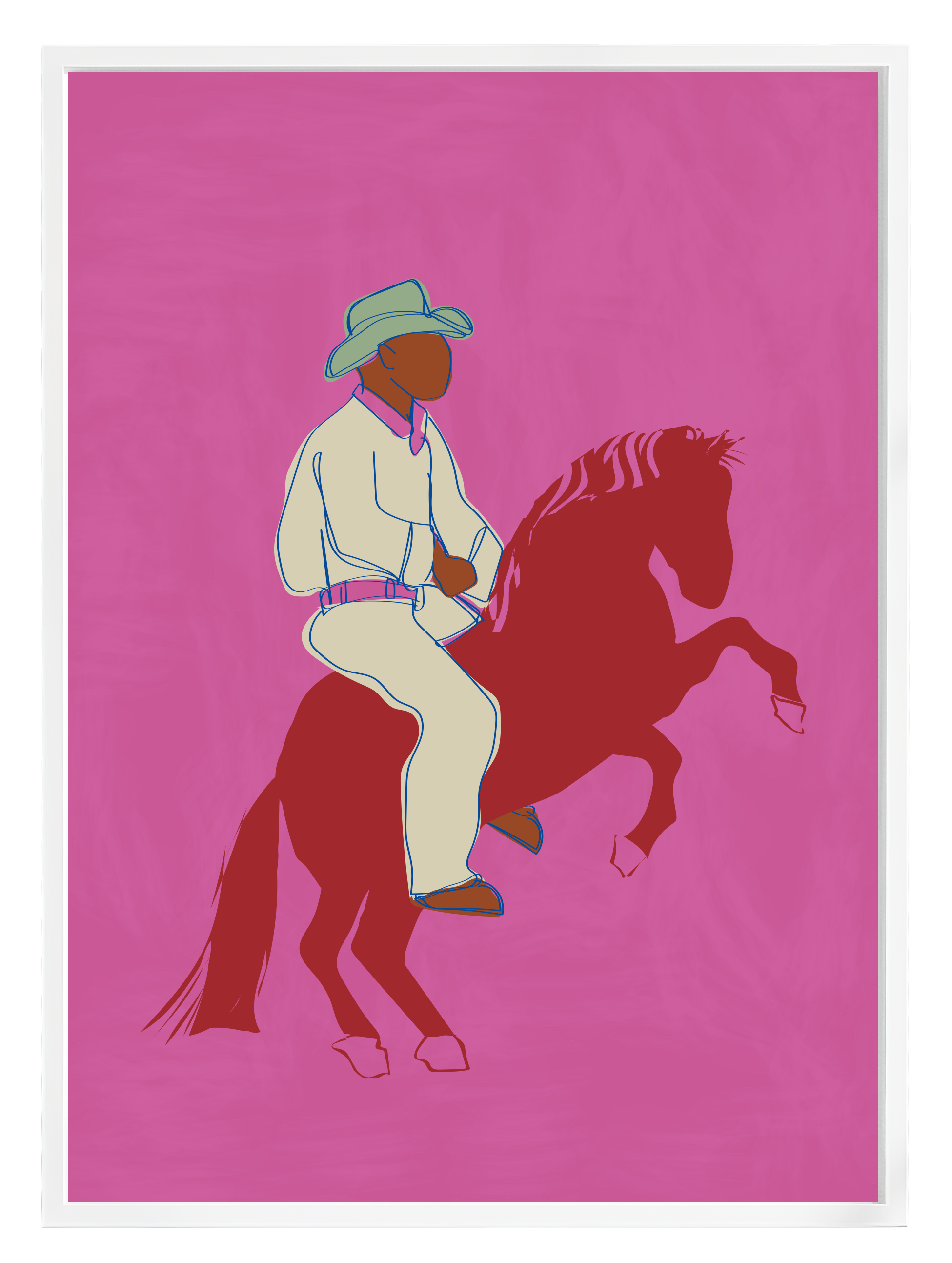Pink Cowboy Poster