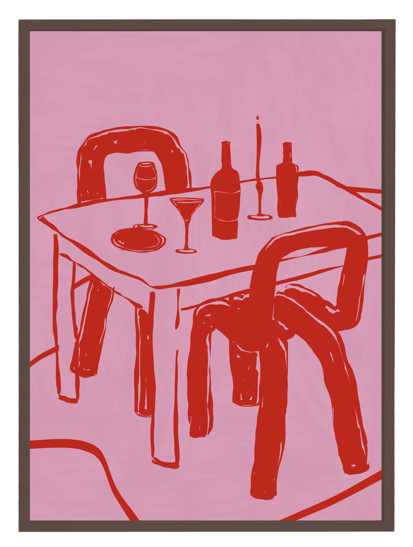 After Diner Pink Poster