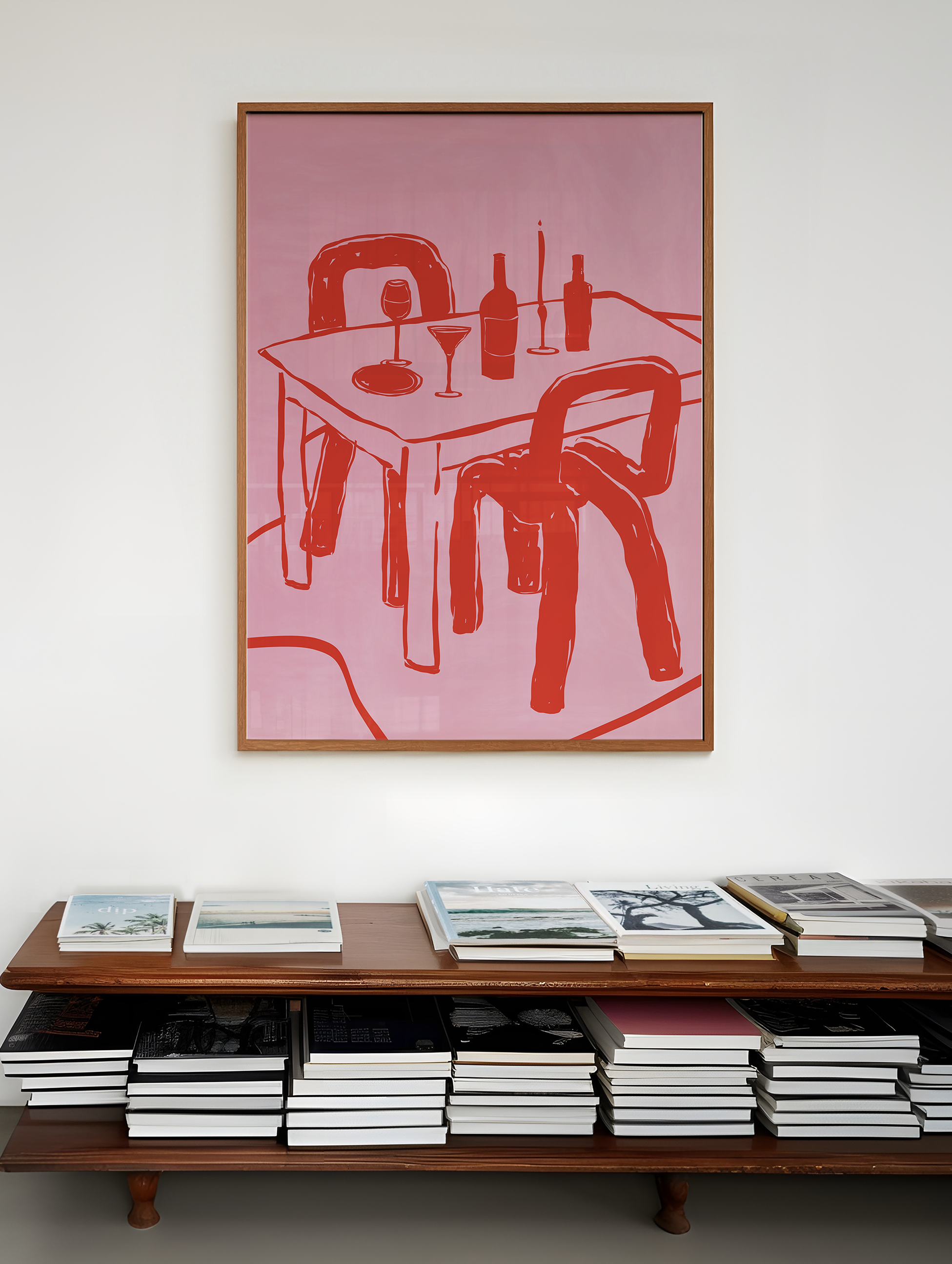 After Diner Pink Poster